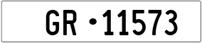 Trailer License Plate